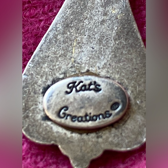 Vintage Silver Plated Spoon Key Chain Hook Ornate by Kat’s Creations - Picture 4 of 9